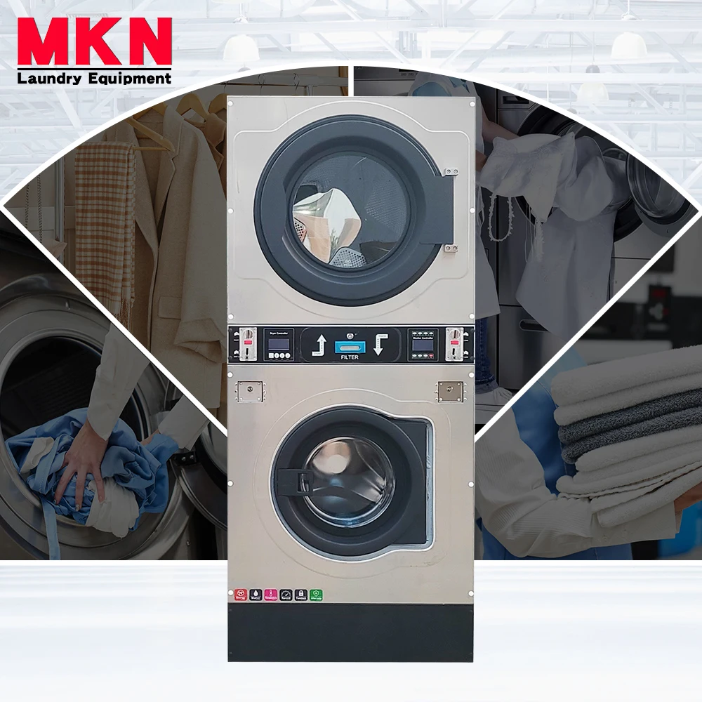 Two in One Unit Laundromat Washer and Dryer Coin Operated Coin Washing for Sale Philippines