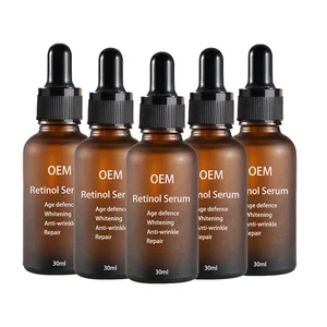 Private Label Anti-Aging Face Serum Collagen Hydrating Vitamin C Skincare Serum Glycerin-Infused Liquid for Acne Whitening