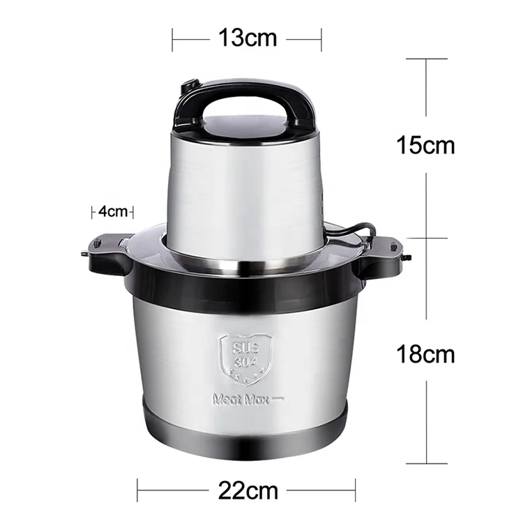 6L 10L 12L Electric Stainless Steel Industrial Blender Pounder Pounding  Machine Food Processor Chopper Meat Grinders & Slicers - China Meat Grinder  and Food Blender price