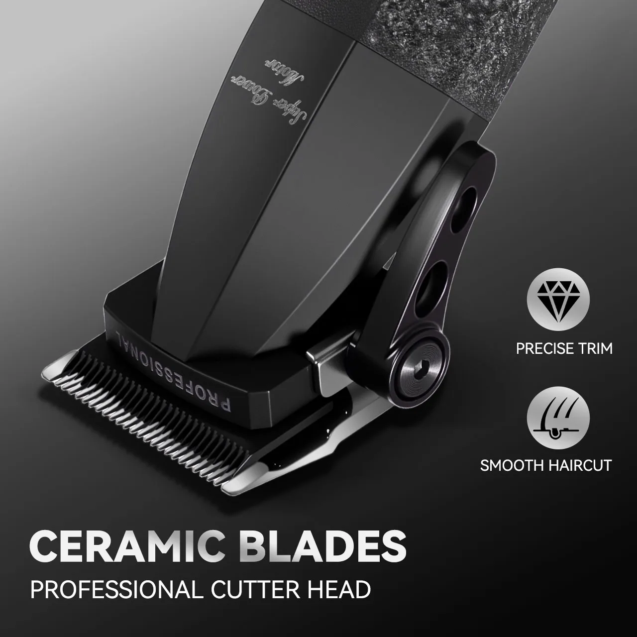 Hatteker G59 Wireless LCD Digital Hair Trimmer - Professional