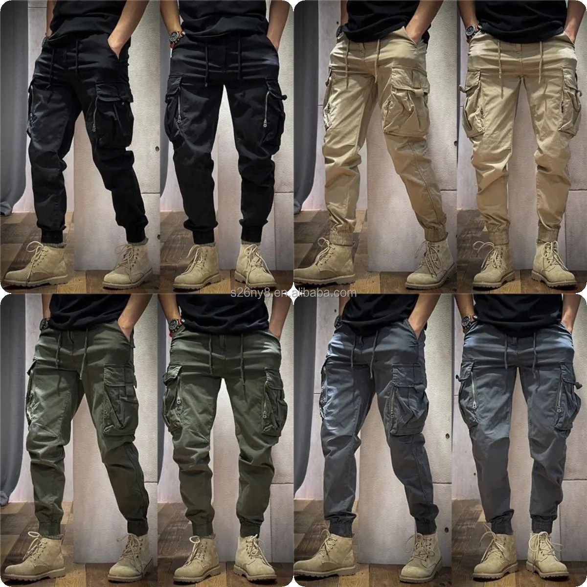 Wholesale Trousers Multi Pocket Work Pants Men's Trousers Work Clothes ...