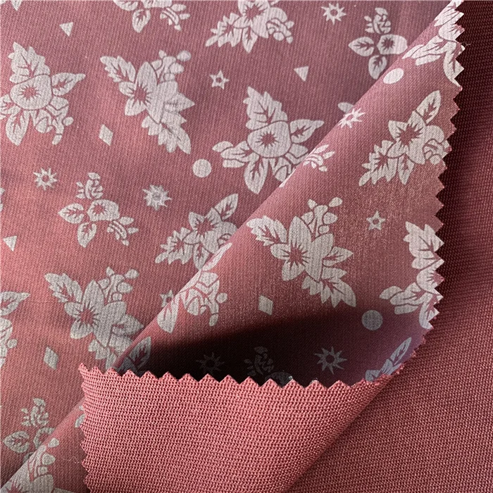 Индивидуальная эластичная одноцветная ткань T400 150D с принтом высококачественная для курток и