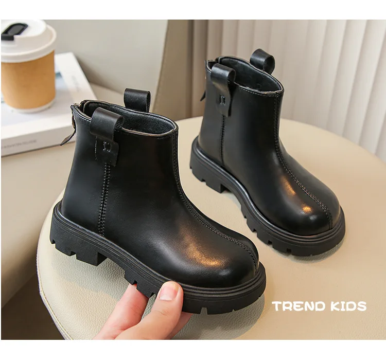 Bottines pour filles de style britannique, de haute qualité et tendance._voghion.com