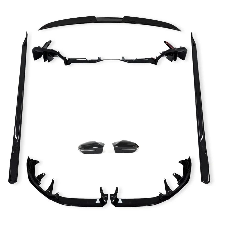 TIYPEOR Auto Performance Body Kit for BMW 5 Series G60 2024 MP Sport Front Bumper Splitter Lip Rear Diffuser Side Skirt Spoiler