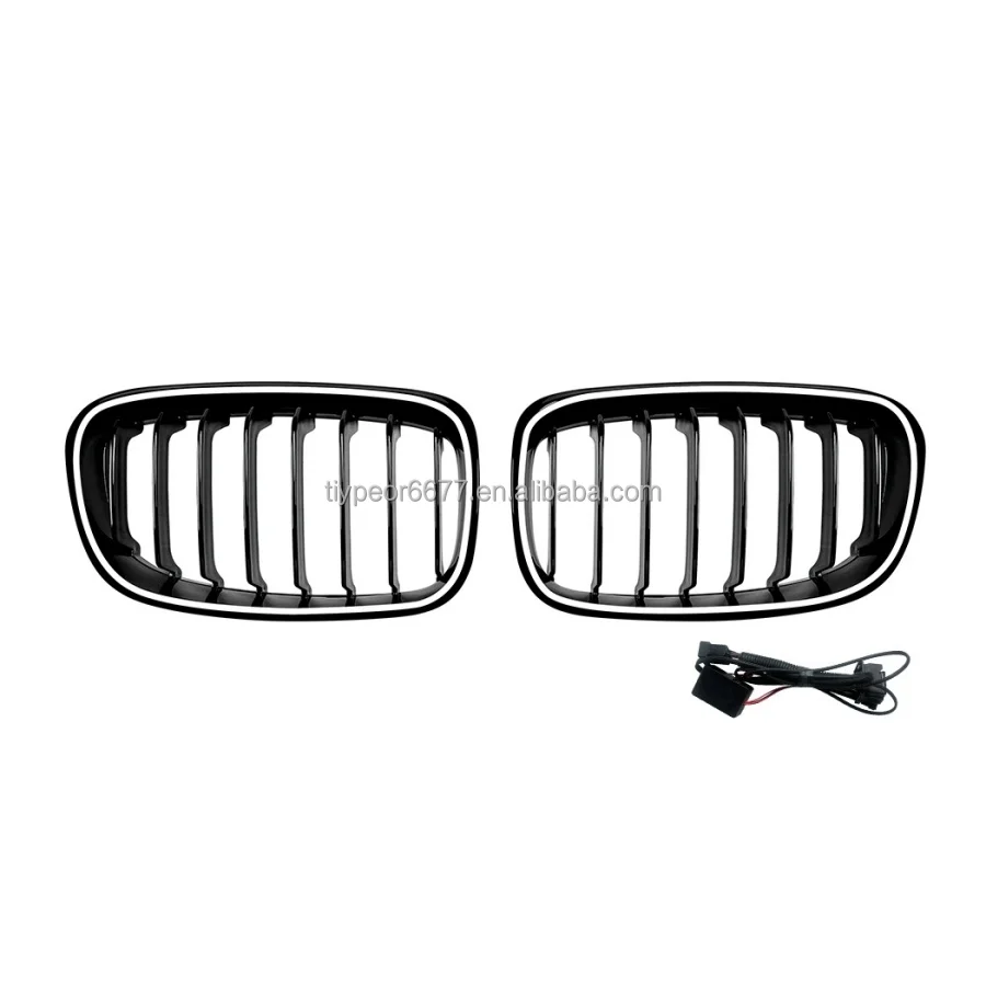 product tiypeor led lights car front bumper kidney grille for bmw 1 series f20 2012   2014 front grilles-8