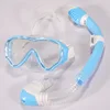 Light blue transparent suit - black silicone
