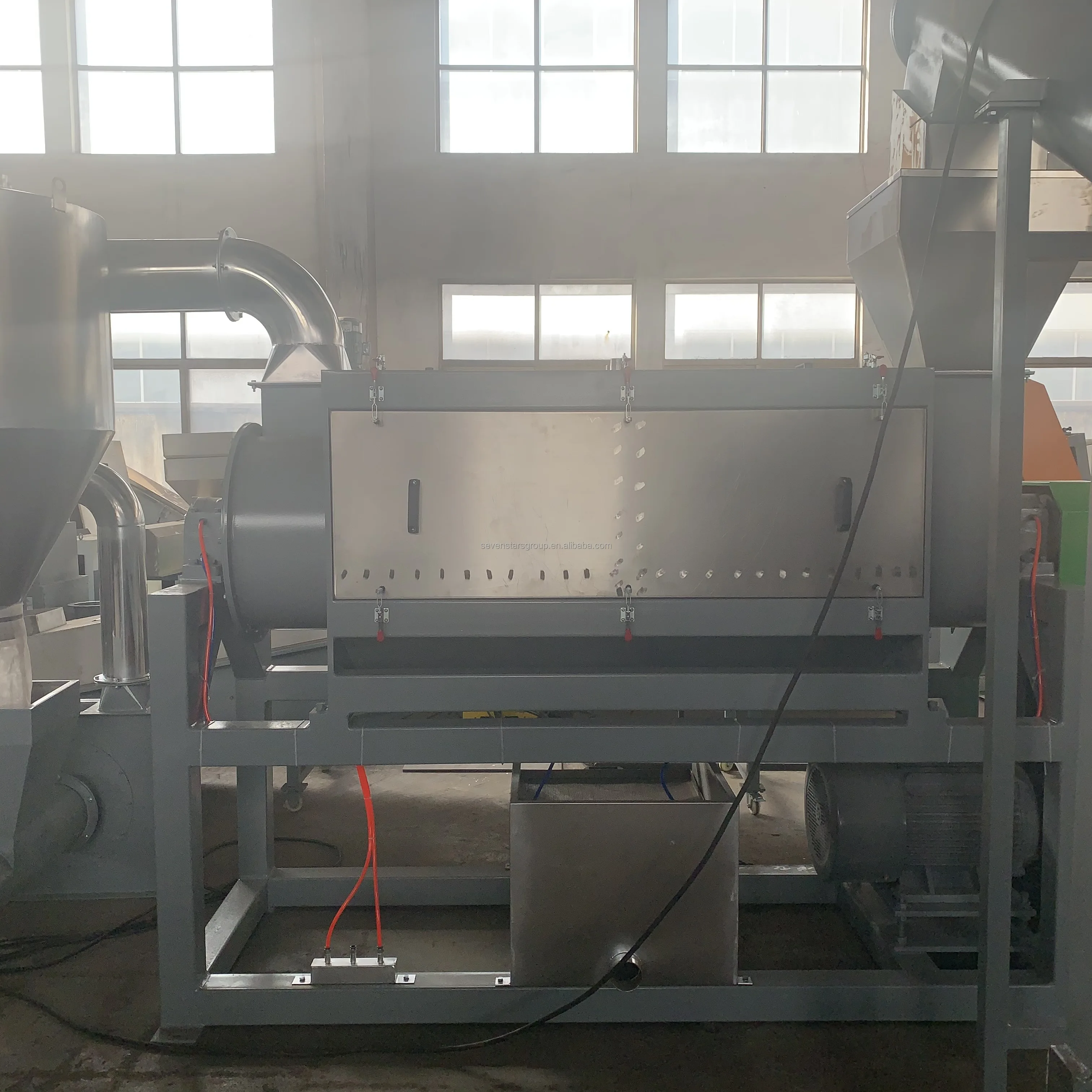 Plastic PET Bottle Recycling Machine Automatic Plastic Washing Line Plant Hot Wash