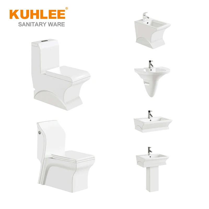 Hot Selling Toilet And Sink Sets Sanitary Ware Suites One Piece Ceramic Bathroom WC Toilet With Basin Sets