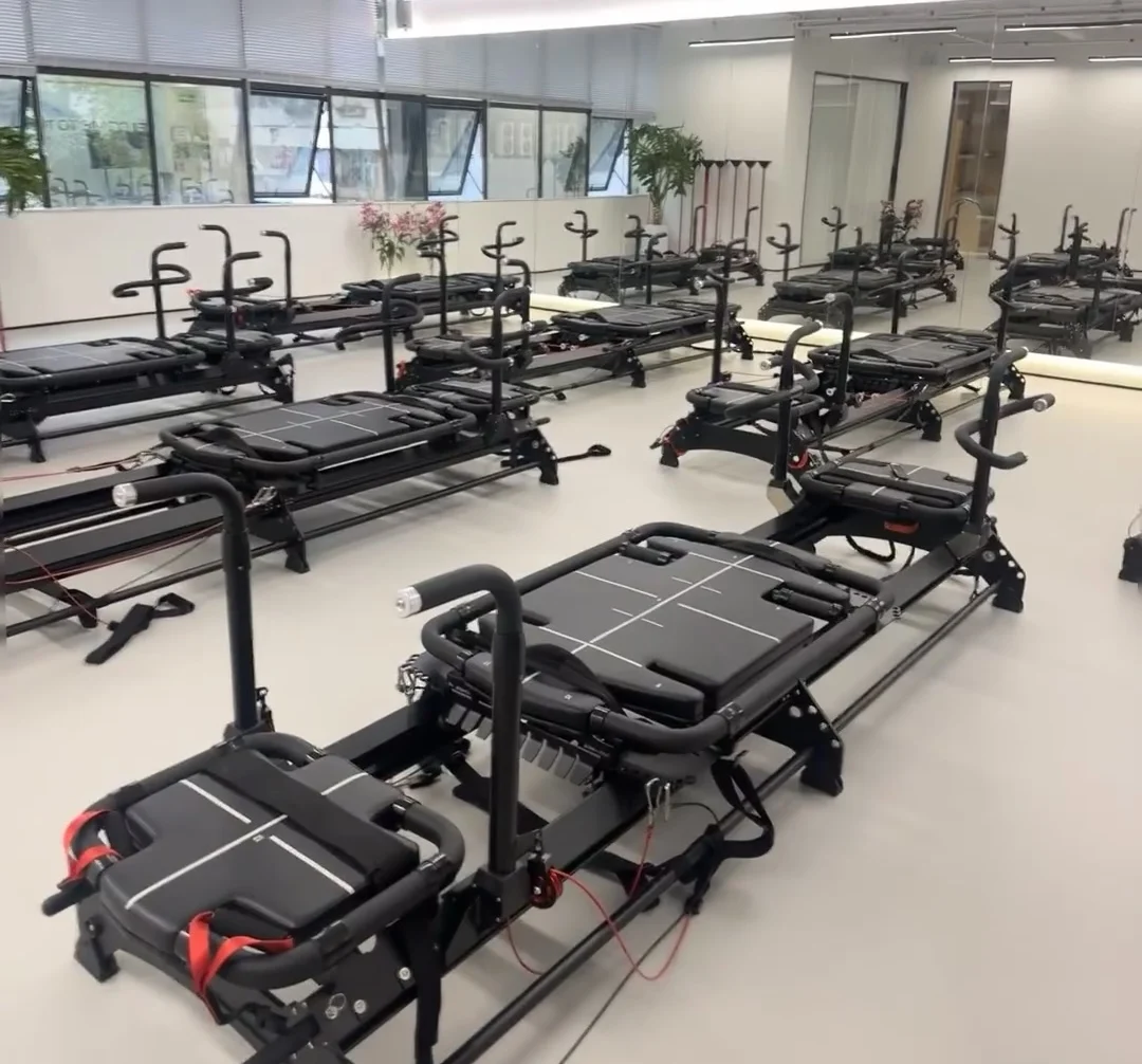 Multi Functional Aluminum Alloy Lagree Megaformer Pilates Reformer Bed Gym  Fitness Yoga Studio Megaformer Machine