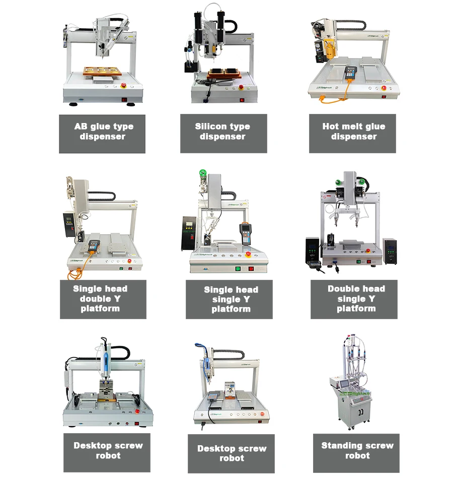 360 Degree Rotation Head 4 Axis Desktop Strip Automatic Platform Rotary Soldering Machine Soldering Robot