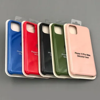 Free sample Soft Liquid Silicone Rubber Case For Iphone 13 Pro Max Phone Case With Custom Logo Tpu Mobile Phone Cover Bag