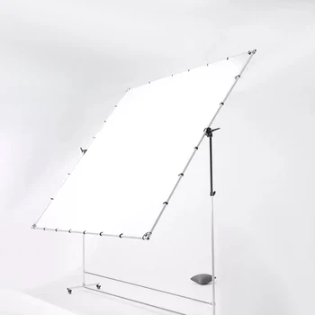 MIAOTU photography studio soft light diffuser screen white seamless light modifier diffusion fabric metal Frame collapsible