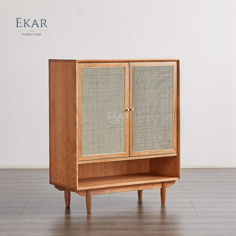 product ekar furniture modern design shoes rack muti layer home furniture wooden shoe cabinet-62