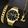 Watch + bracelet + l necklace