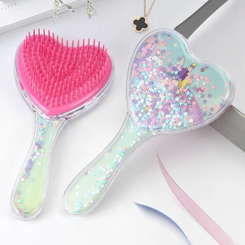 Plastic Long Hair Brush Detangling Kids Hair Care Brush for Girl