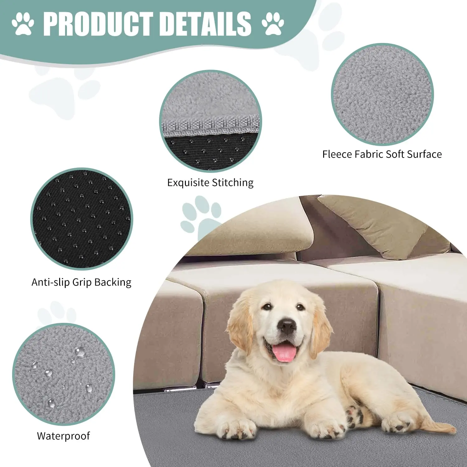 Yikang Waterproof Reusable Mat Non-Slip Pet Mat