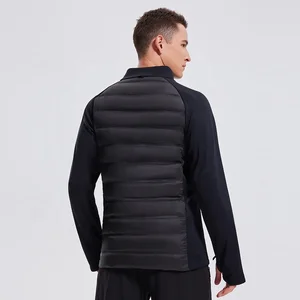 Wholesale Outdoor Custom logo Light Weight Work Wear Uniform Warm Goose Down Men Padded Winter Quilted Puffer Jacket