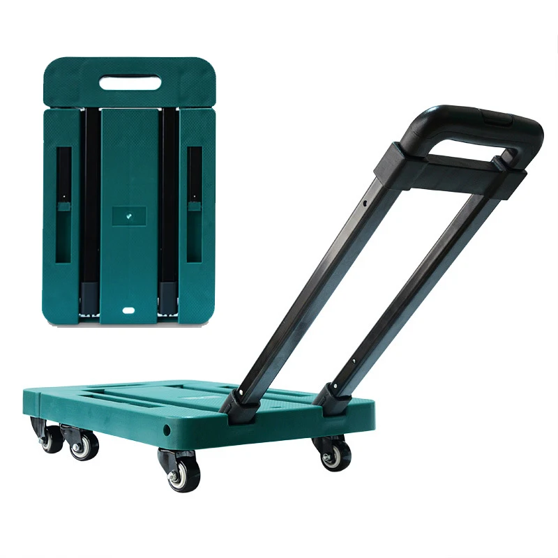 Easy Moving 200 kgs 10cm Expandable Folding Luggage Hand Cart With 6 Universal Casters
