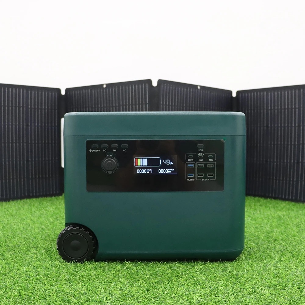 2000W Portable Solar Charging Station: Emergency Power Supply for Outdoors