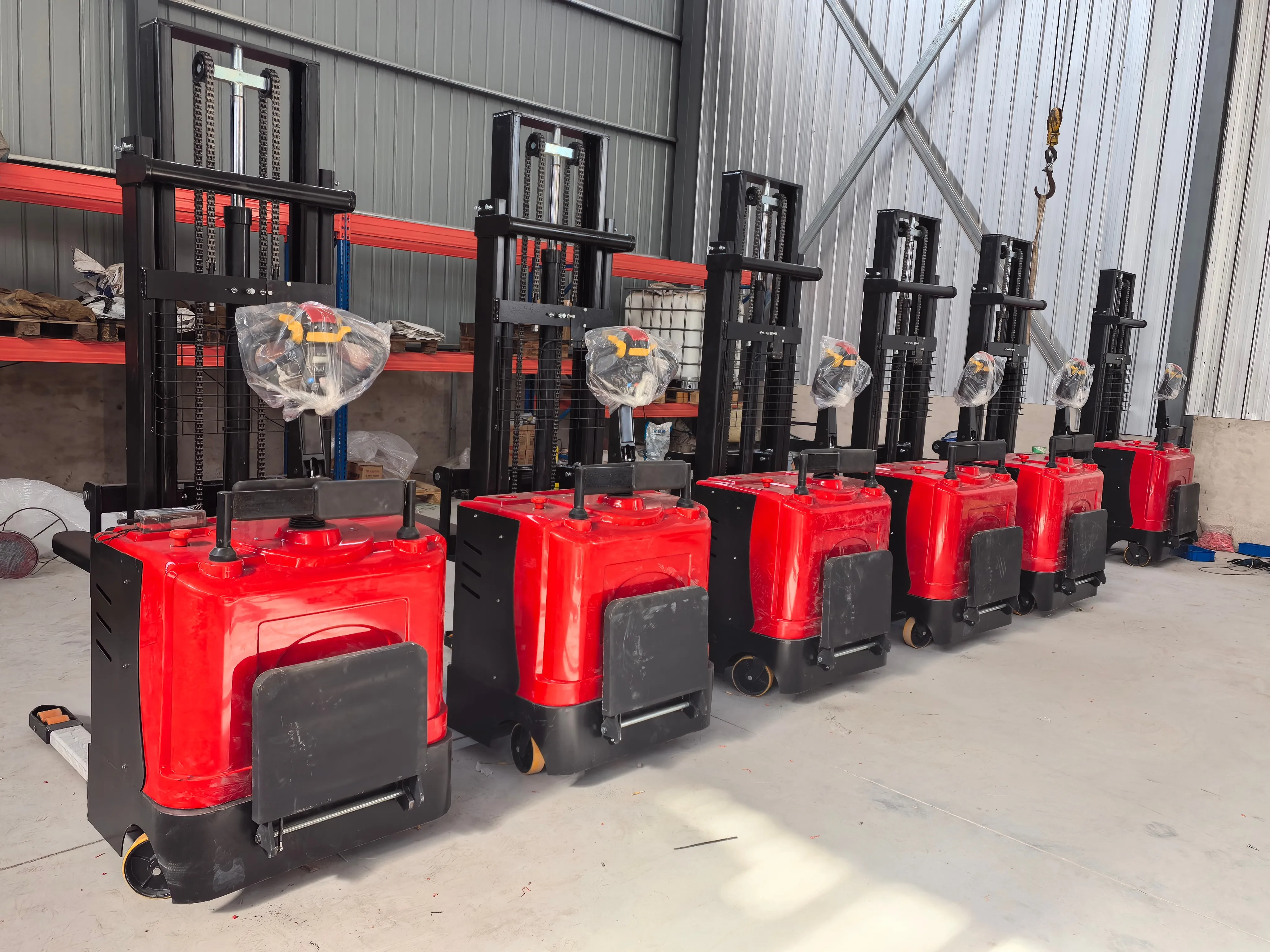 All-electric Hydraulic Stacker Truck Walking Behind Electric Forklift 1 ...