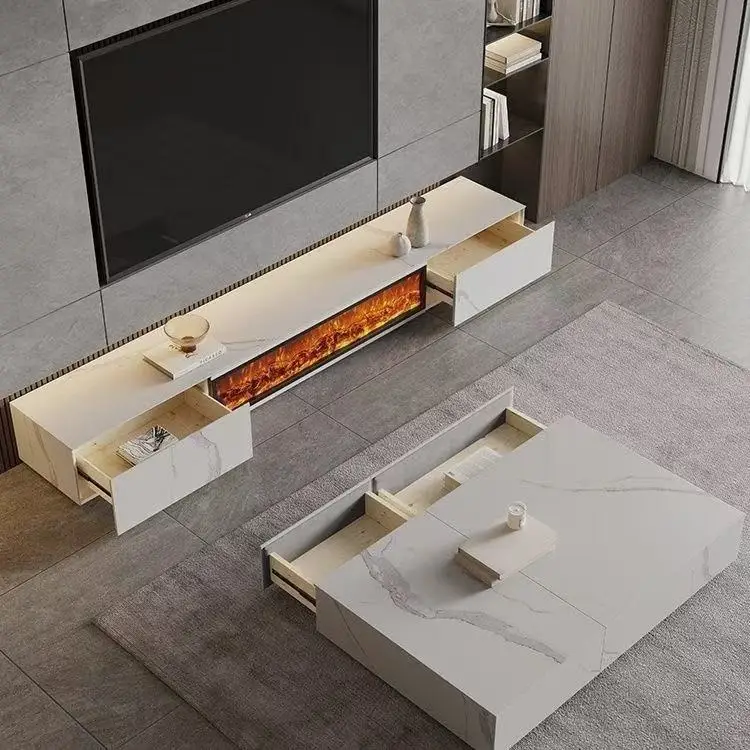 Electric Fireplace, Wood - detail 2
