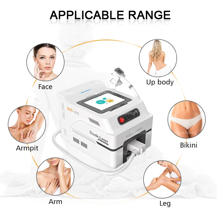 Portable 808 Diode Laser Hair Removal Machine 3 Wavelength 755 1064 808 Diode Laser Machine Manufacturer Wholesale