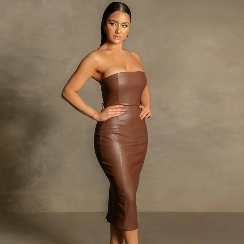 leather dress mature Black Leather Skirt Outfit: It's Not Just For Young Chicks