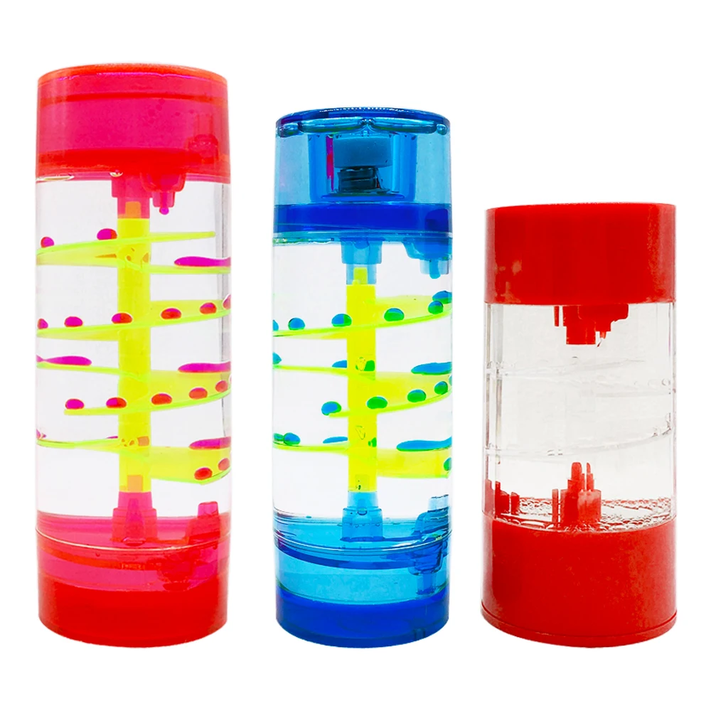High Quality Custom Promotional Gift Colorful Liquid Sand  Timer Liquid Oil Hourglass