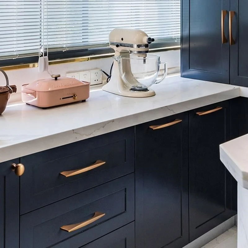 Maniglie Nascoste Per Mobili Cucina - 6 Pezzi Oro, Alluminio, Fori 160mm - Foto 13