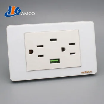 The most beautiful acrylic panel  SOCKET WITH 2 USB for Latin America