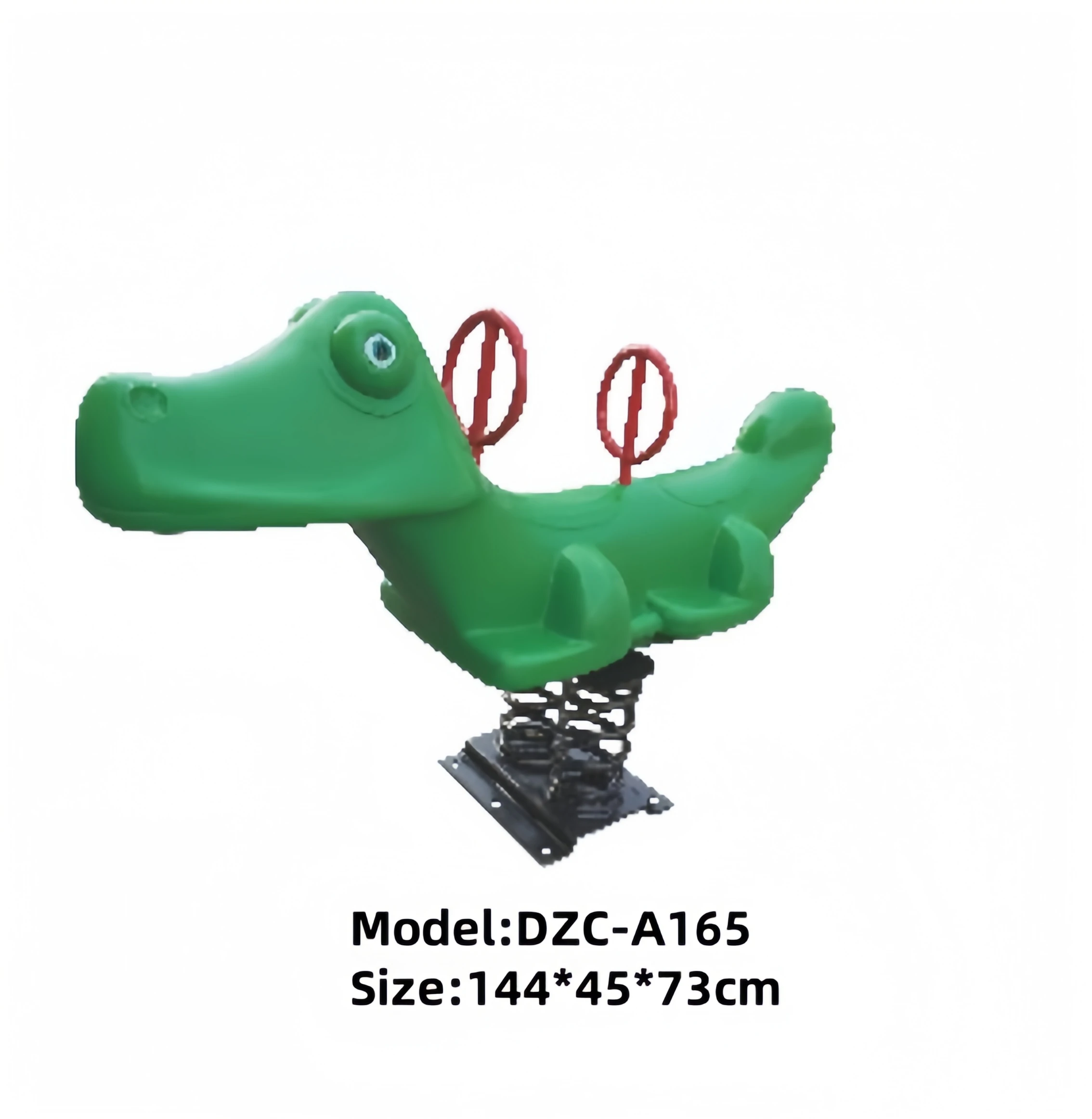 DZC-PLAY Outdoor Playground Spring Rocking Plastic Chair for Park