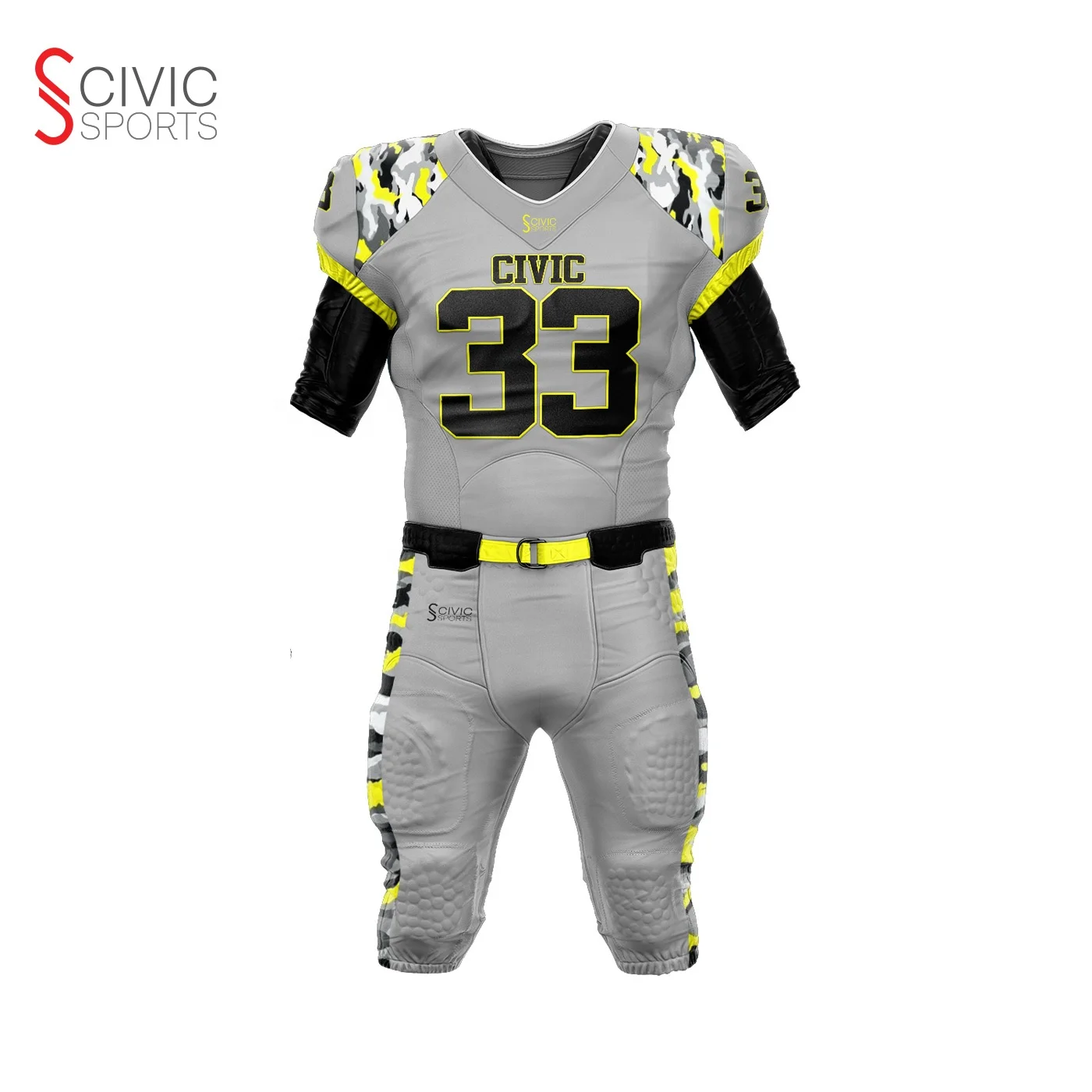 Civic Sports offers full customization of American football