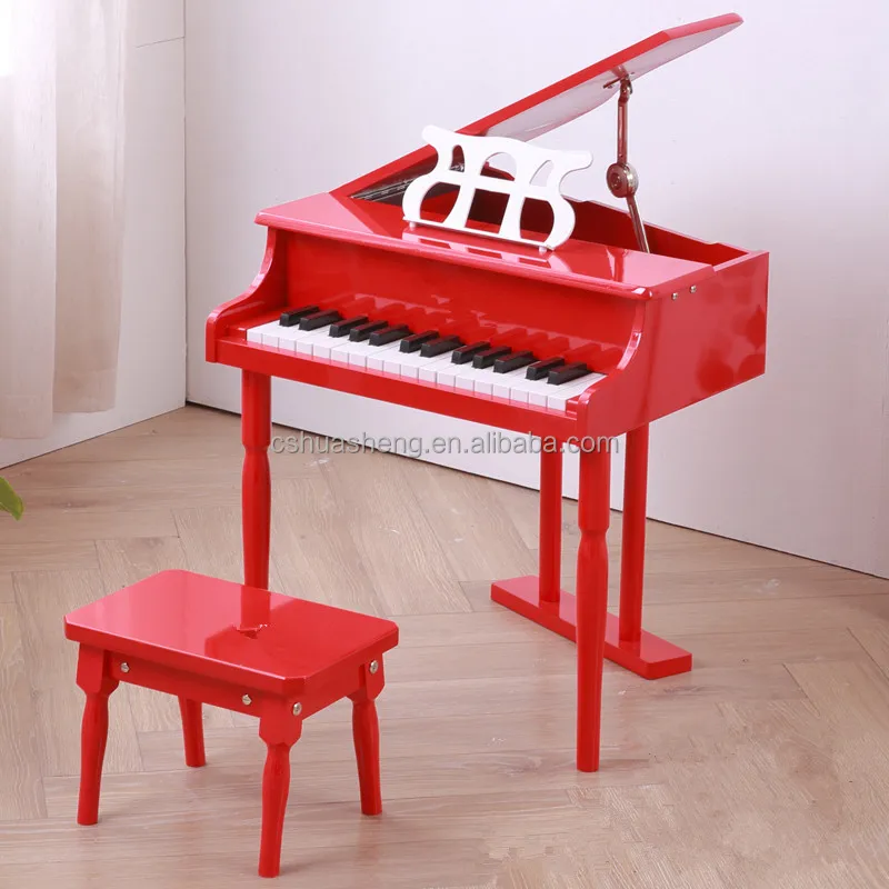 30 Keys Kids Wooden Piano Mechanical Musictoy For Children Handeye