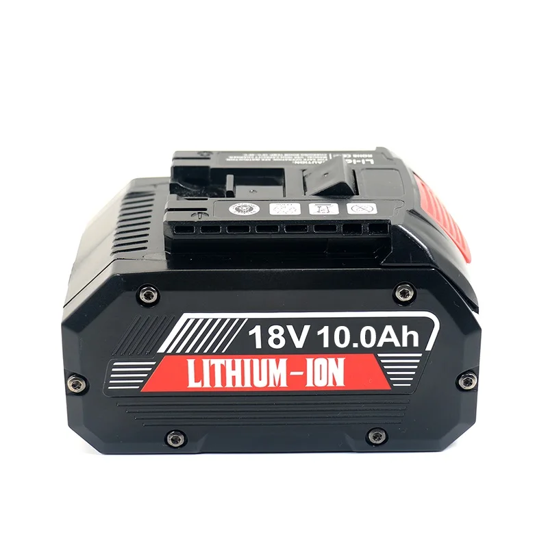 High Capacity 18V 10Ah 5S2P Rechargeable Lithium Battery Pack with 21700 Battery Cell for Bosch Electric Power Tools