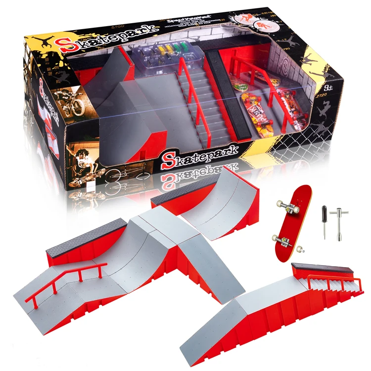Wholesale Customized Educational Skate Park Kit Finger Skateboard With