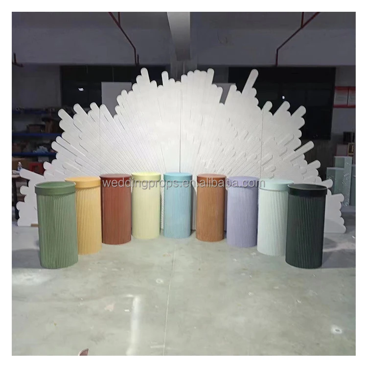 Popular New Style Cake Display Stand Acrylic Stands for Dessert Table  Round Cylinder Pedestal