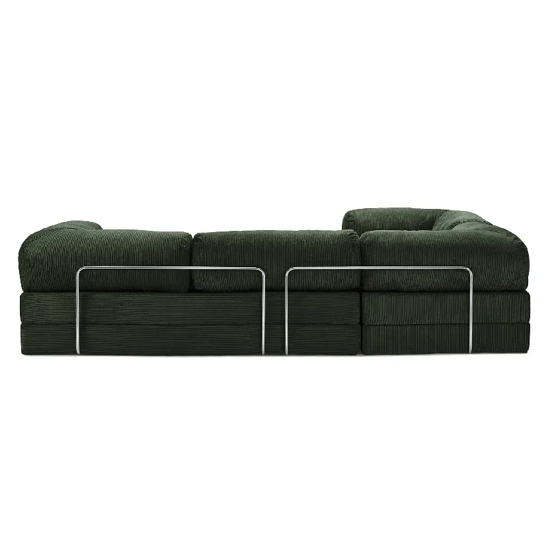 French-style Modular Combination Small Apartment Living Room Corner Seat 3-proof Lambswool Compressed Fabric Sofa Home Furniture