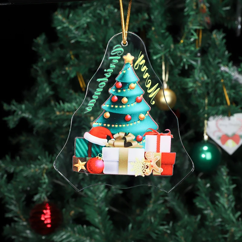 Xmas Tree Decoration Crystal Pendants Shinning Crystals personalized Glass Pendant manufacture