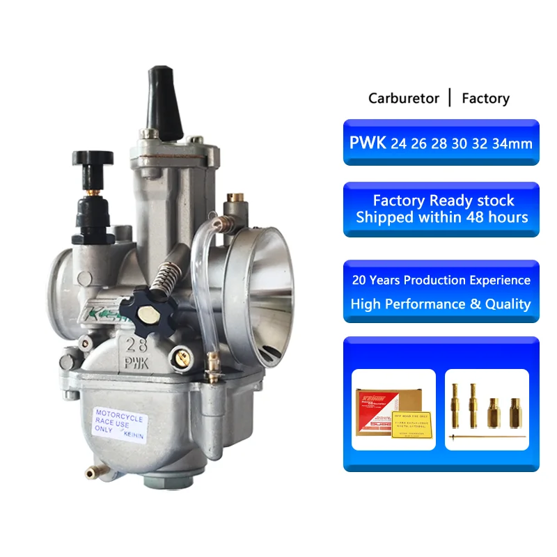 Keihin PWK 32 キャブレターとハイスロットル付きグリップ ビッグ
