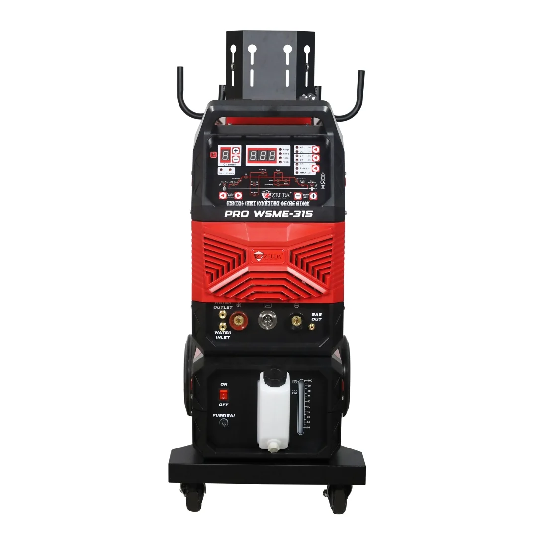 Zelda Intelligent Digital WSME-315 AC DC Tig Welder Water Cooling Aluminum Soldadura Tig Welding Machines