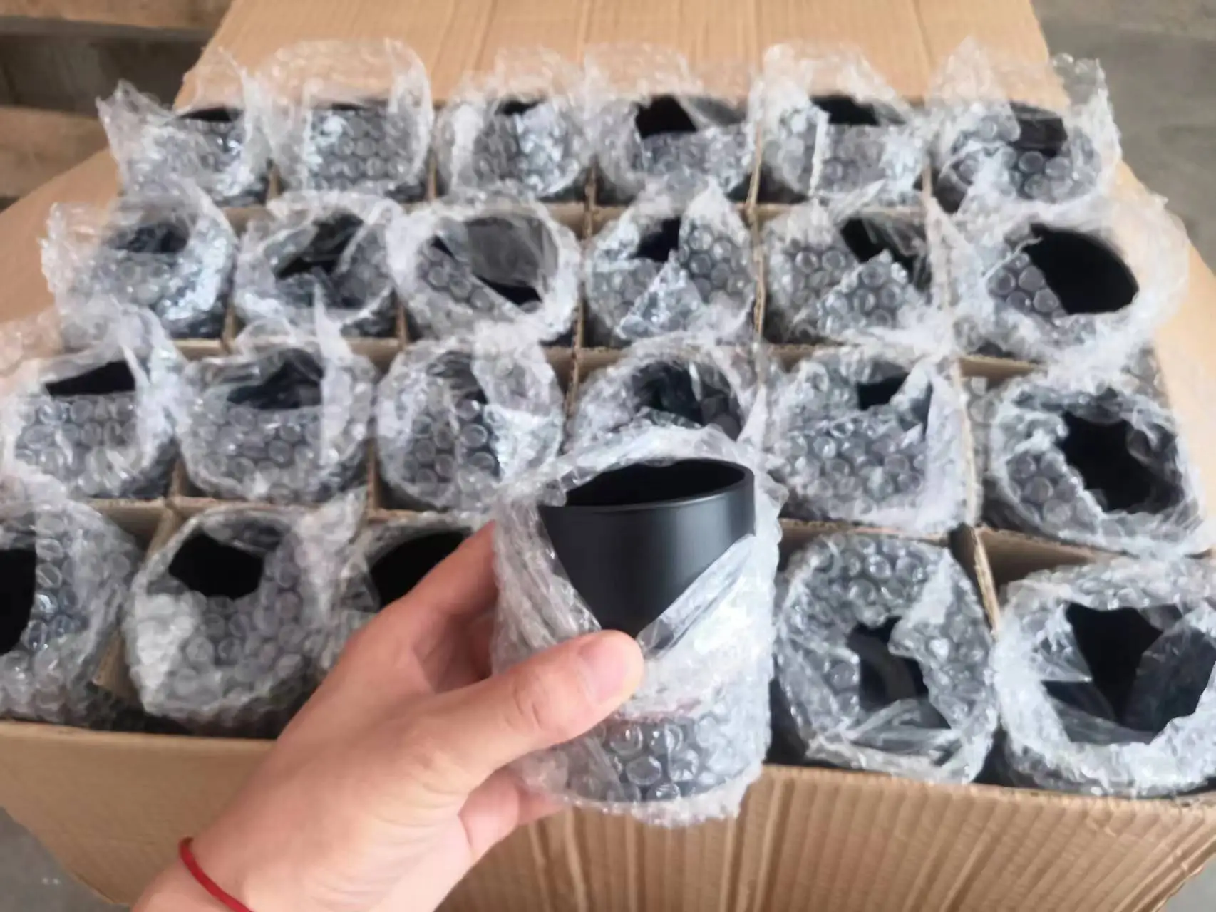 Горячая Распродажа матовые банки для изготовления свечей оптовая продажа черные контейнеры с