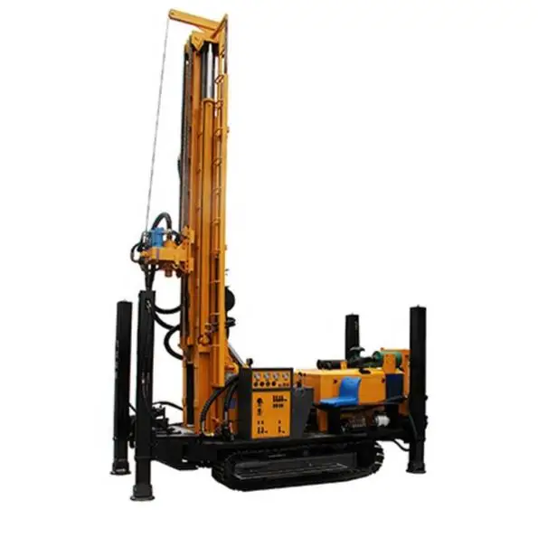 
 Drilling KW400 crawler mounted water well drilling rig hydraulic DTH borehole drilling machine pri