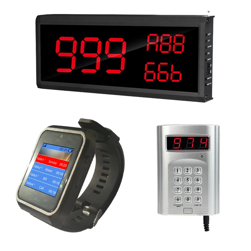 Wireless Kitchen Chef Call Waiter Server System for Chef Wireless Keypad Transmitter Digital Transmitter Keypad in Restaurant