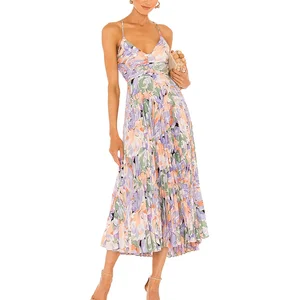 Custom High Quality Summer Causal Elegant Print Hawaiian Design Floral Pattern Dress Maxi Dress Digital Printing Hawaiian Dress