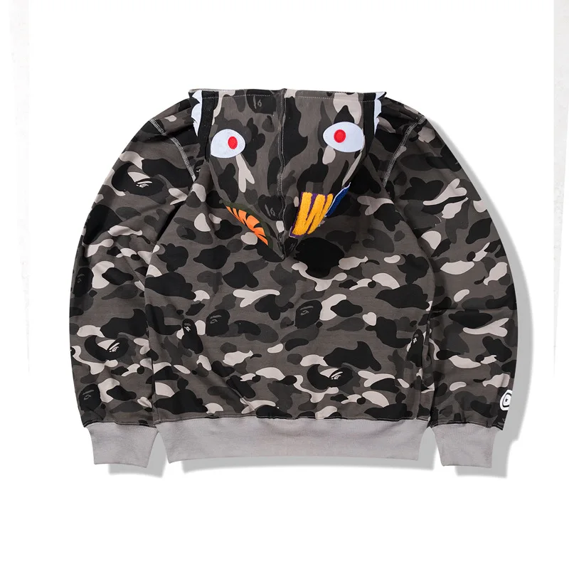 jaws bape moletom com capuz