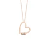 Corazón de 33*33mm de oro rosa