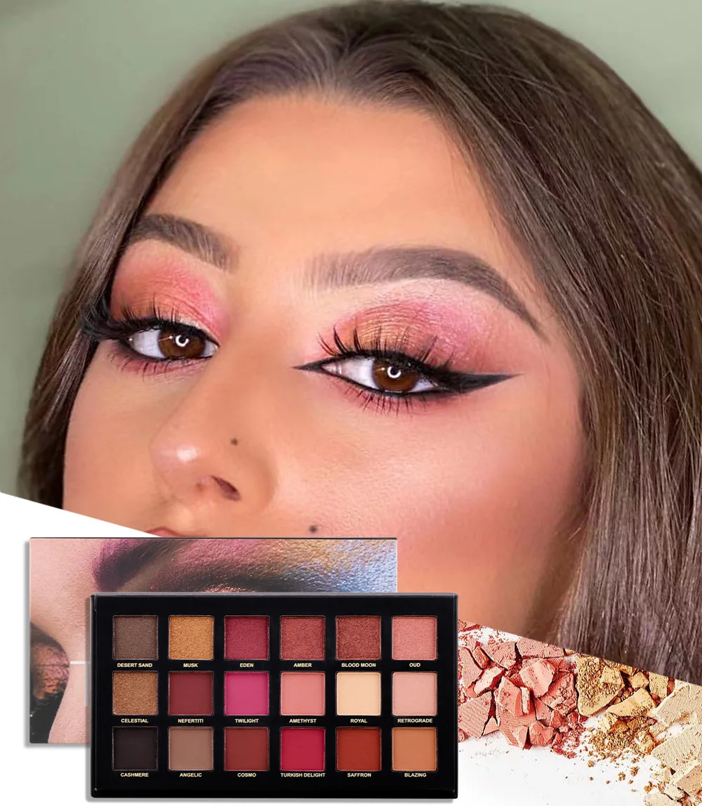 Chameleon Sheen Effect Eye Shadow Matte Eyeshadow Palette Pro 18 Colour Colors Pigmented Sh Lameila Eye Shadow 18 Color Pallets