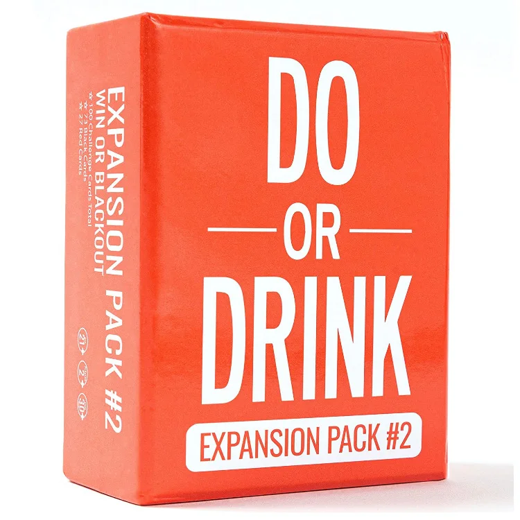 
 Играйте в карточку для вечеринки «Do or Drink», подходит для колледжа, кемпинга и веселых взрослой сумасшедшей питьевой карты  