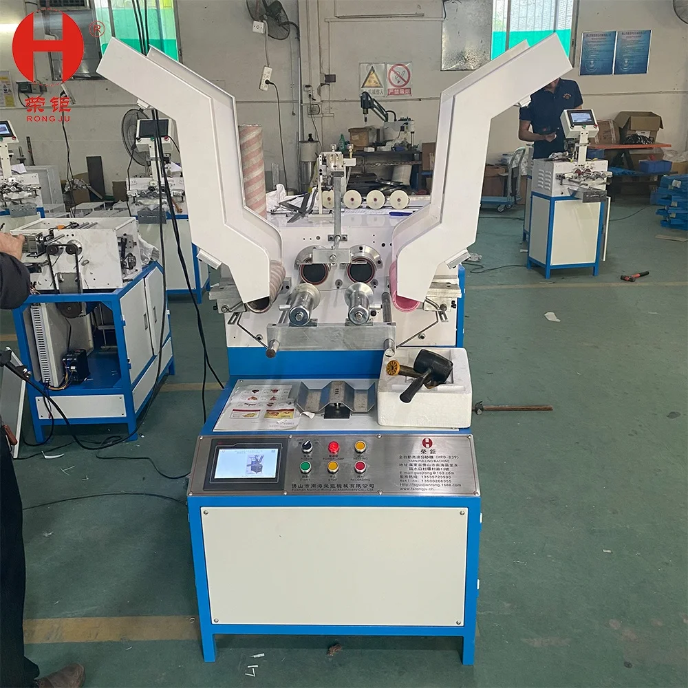 Automatic High Speed  Paper Bobbin Tape Thread Splitting Rewinder Textile Lace Ribbon Loom Pulling Yarn Winding Winder Machine