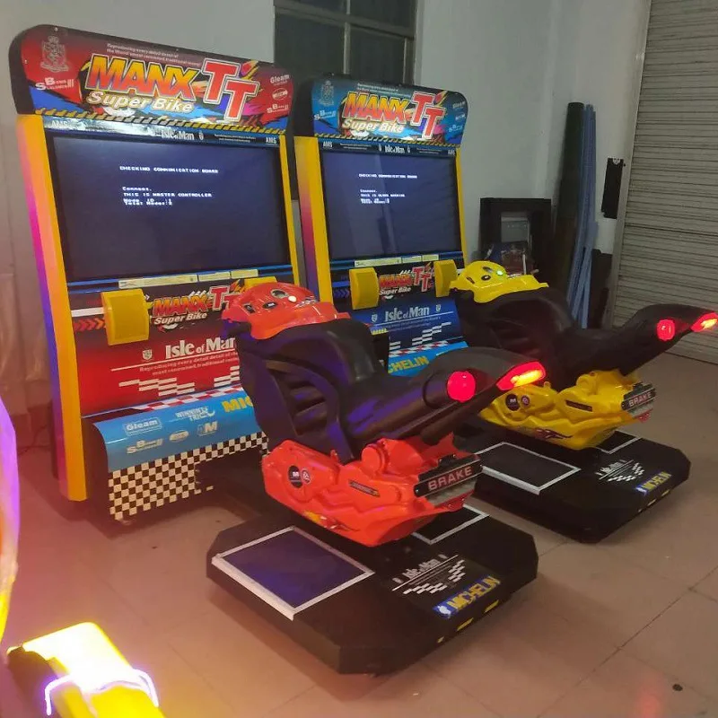 Coin Operated Driving Simulator Game Machine Cool Moto Racing Game Machine Moto Racing Simulator